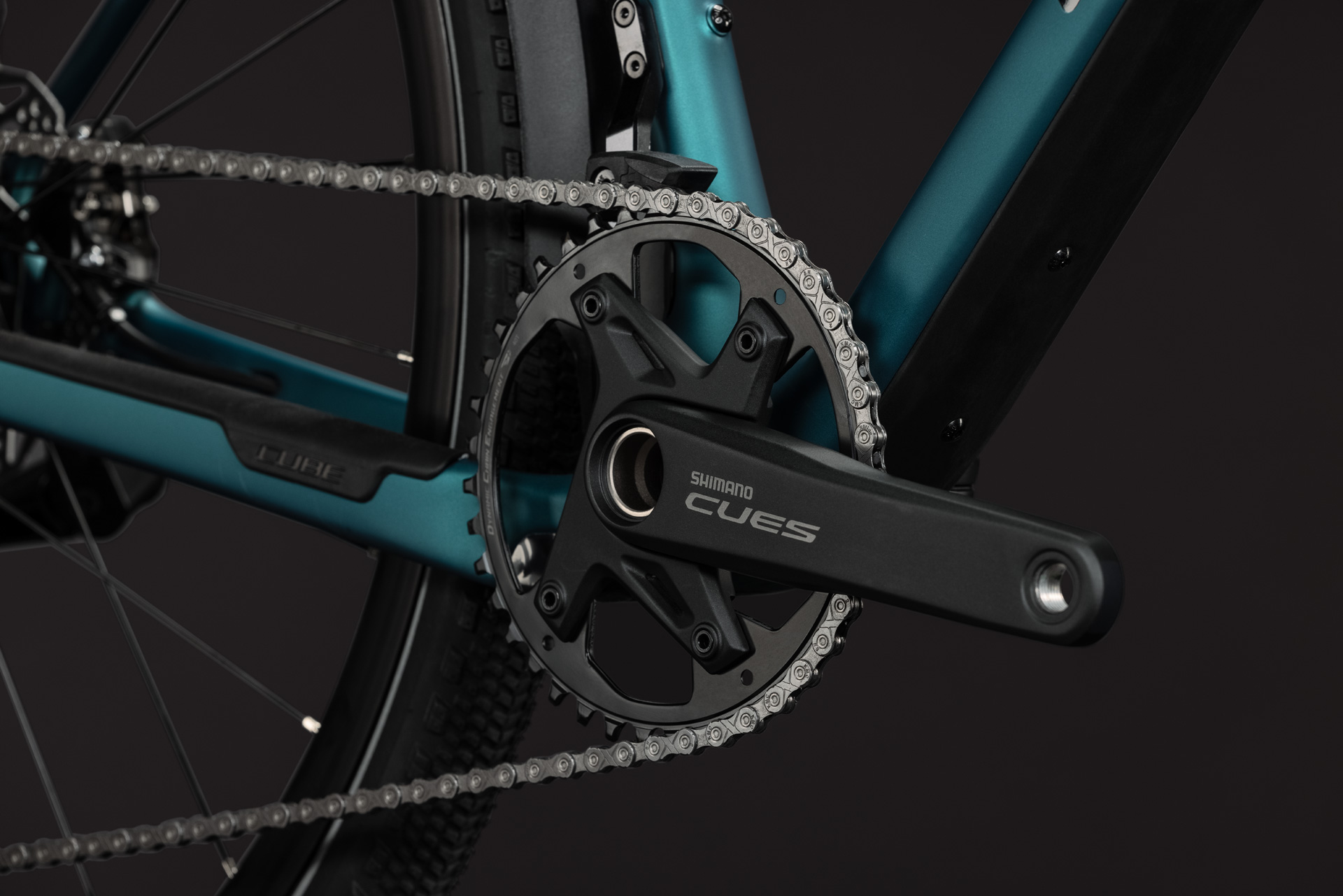 Cykler - Herrecykler - Cube Nulane C:62 SLX FE (Fully Equipped) Herre 2027 - Metallicpetrol´n´Black