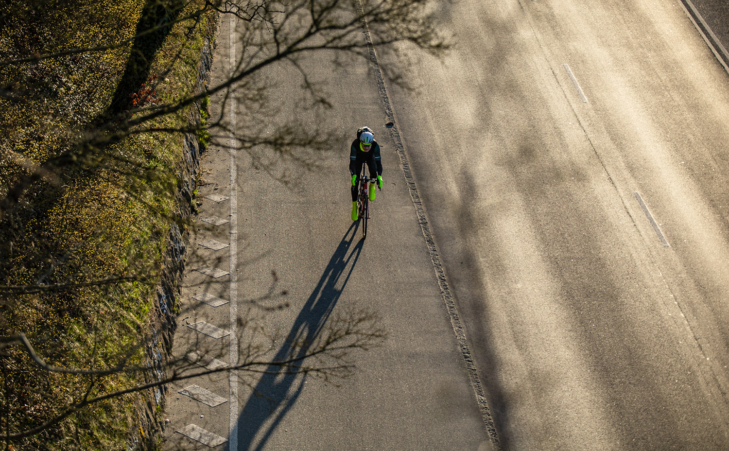 Beklædning - Cykelhandsker - GripGrab Ride Hi-Vis Vindtæt Overgangshandske - Hi-Vis Gul
