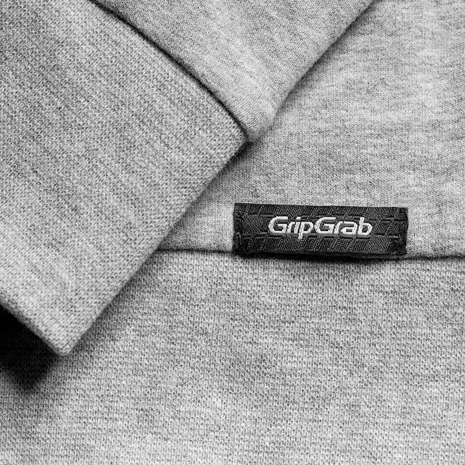 Beklædning - Merchandise - GripGrab Icon Langærmet Økologisk Bomuldshættetrøje Lynlås - Grå