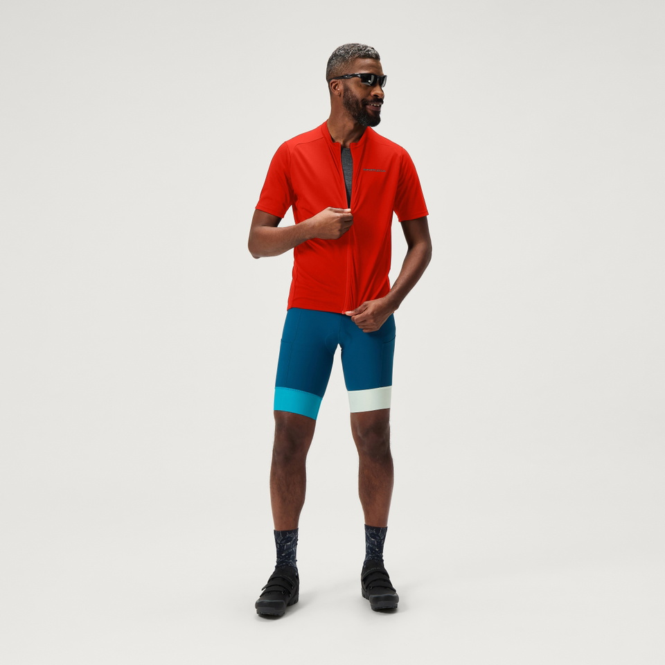 Beklædning - Cykeltrøjer - Endura Loop S/S Zipped Jersey - Flame Red
