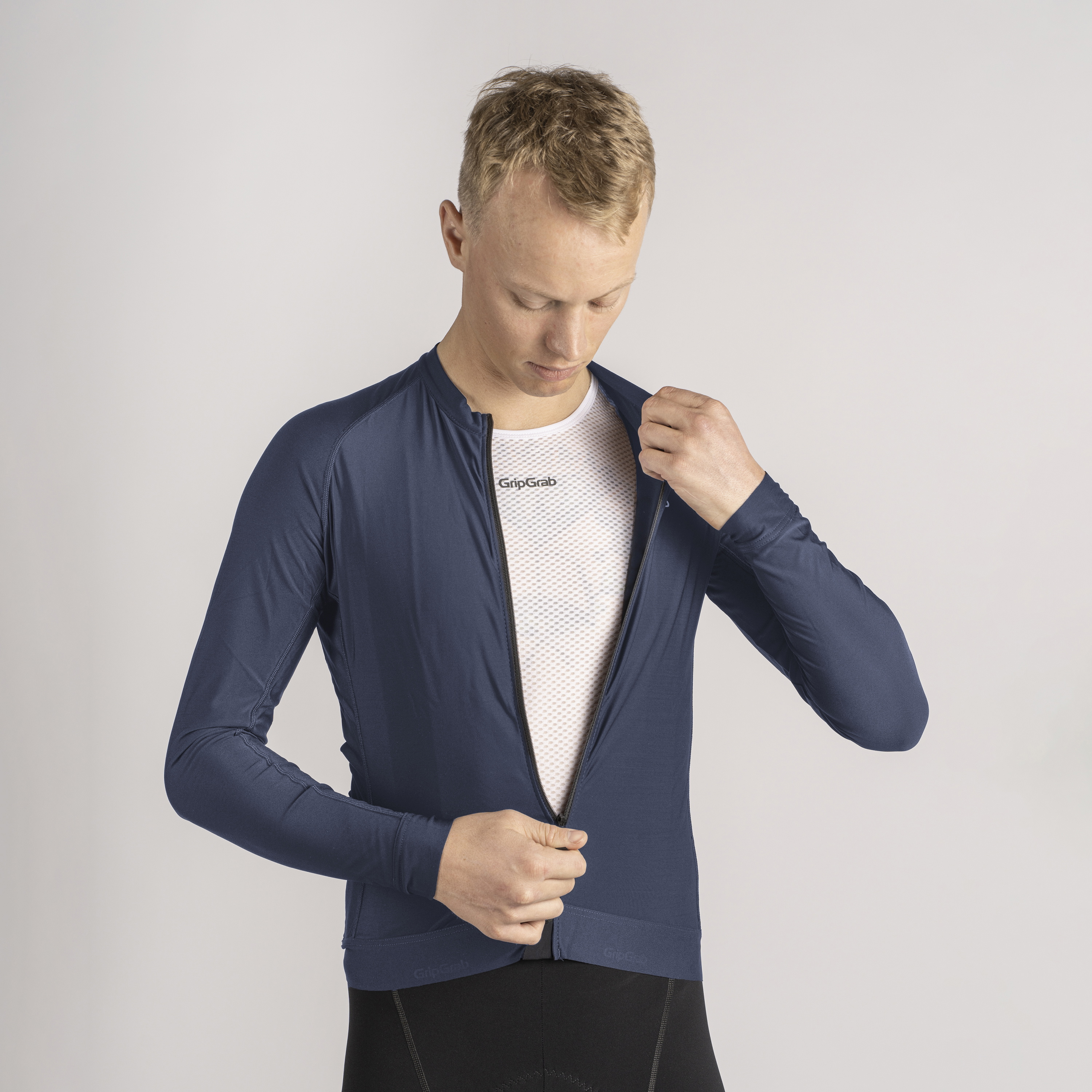 Beklædning - Cykeltrøjer - GripGrab PACR Langærmet Cykeltrøje - Navy Blue