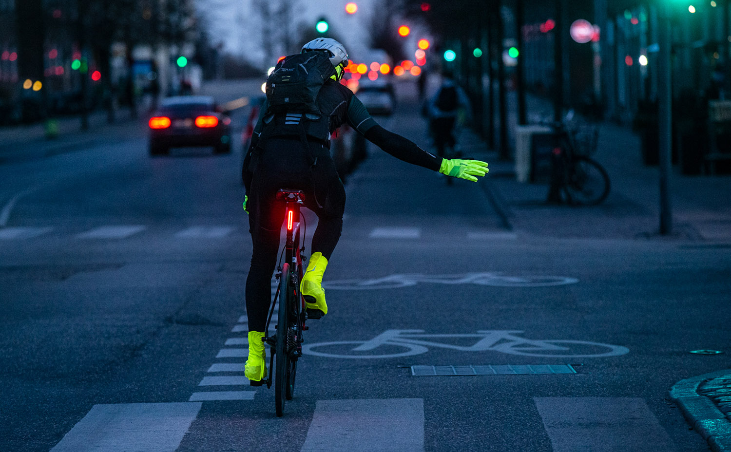 Beklædning - Cykelhandsker - GripGrab Ride Hi-Vis Vindtæt Overgangshandske - Hi-Vis Gul