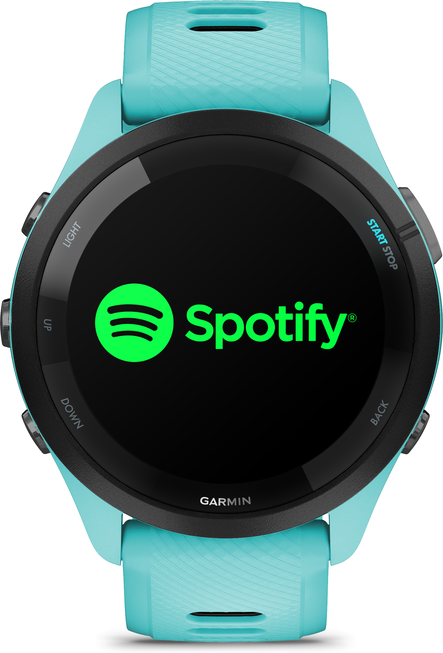 Tilbehør - Cykelcomputer & GPS - Garmin Forerunner 265 Music - Aqua/Sort