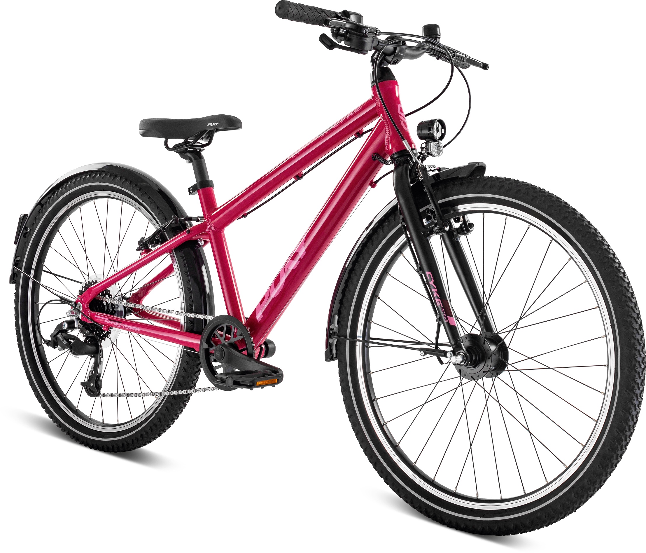 Cykler - Børnecykler - PUKY Cyke 24-8 Active 24" - Berry/Black