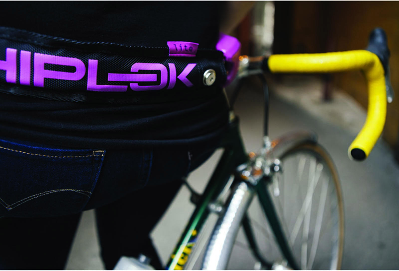 Tilbehør - Cykellås - HIPLOK Lite Wearable Chain Lock - Black Pink
