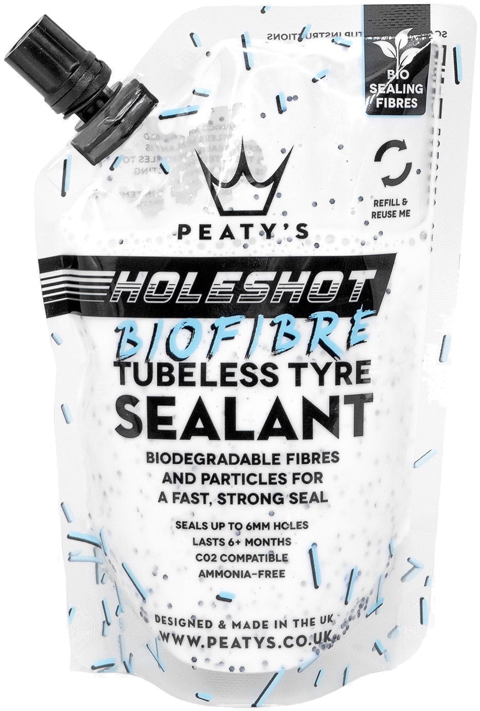  - Peaty's Holeshot BioFibre Tubeless Sealant 120ml