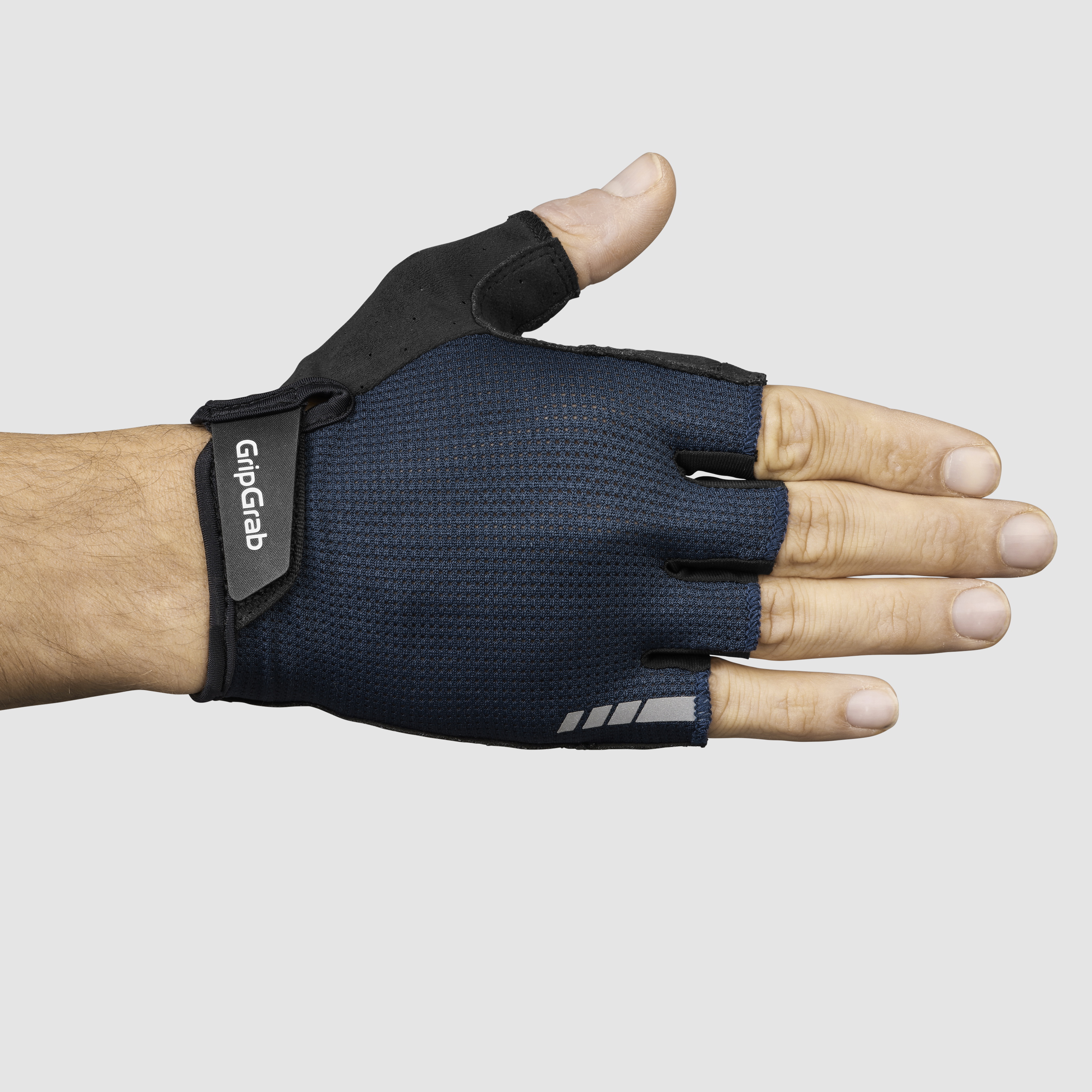 Beklædning - Cykelhandsker - GripGrab EXPLR Polstret Kortfingret Sommerhandsker - Navy Blue