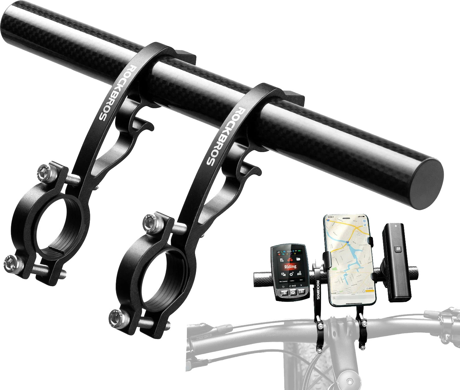 RockBros Styrforlænger 25 cm til 20-32mm Styr