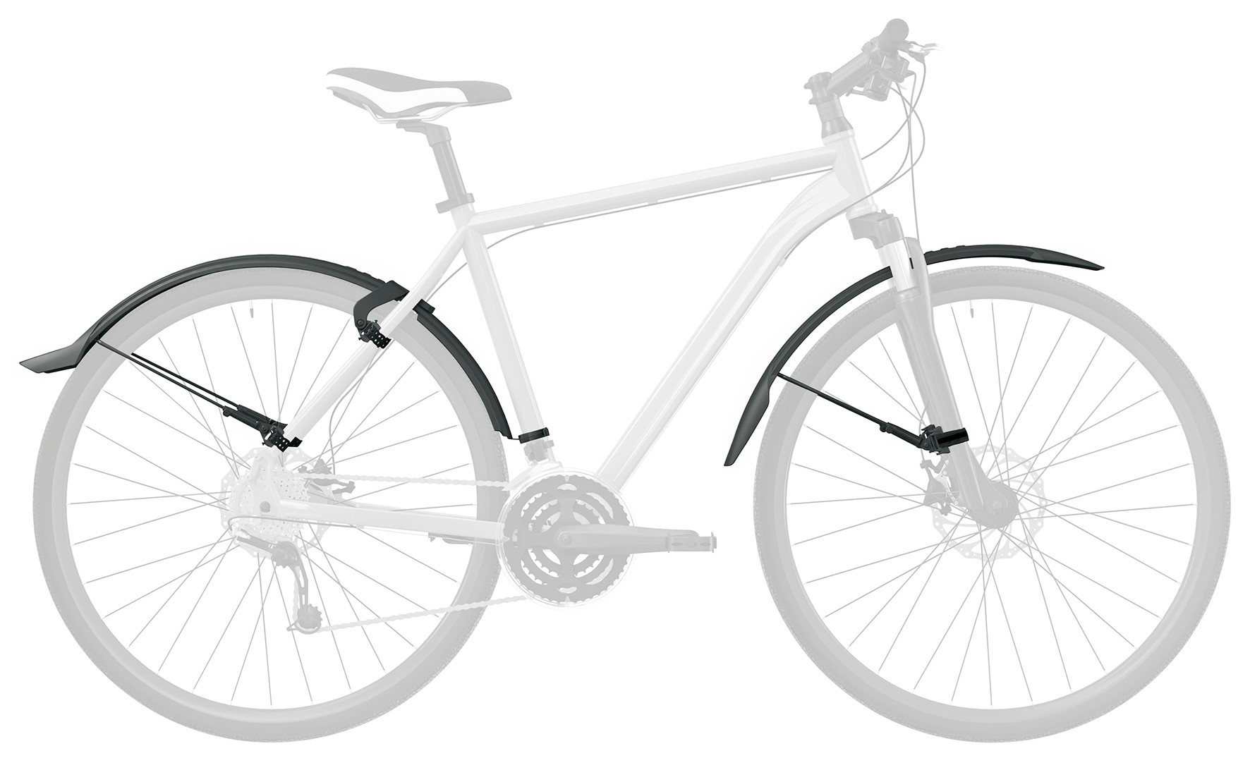 Tilbehør - Cykelskærme - SKS Veloflexx Skærmsæt 65 26-27.5" x 2.0-2.35