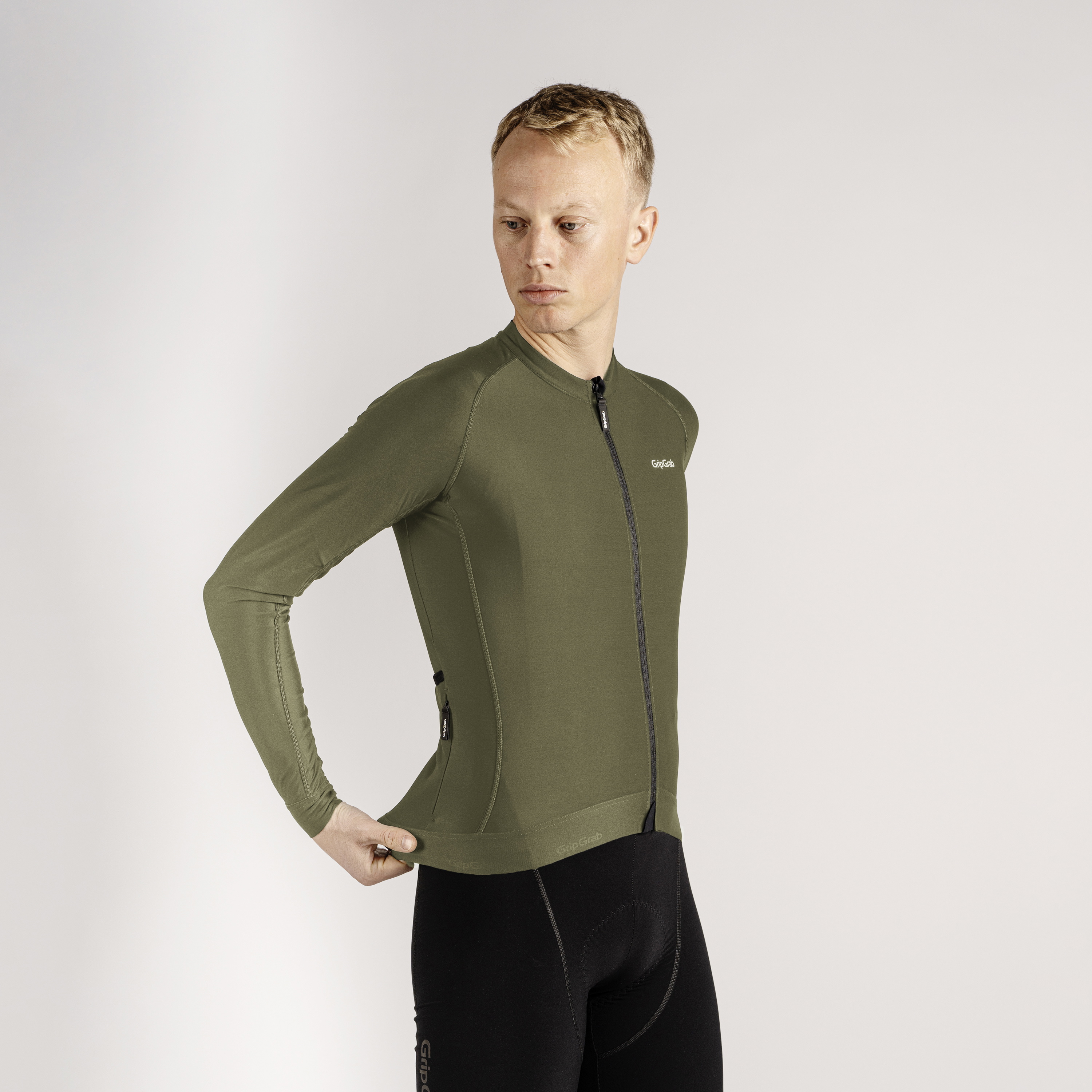 Beklædning - Cykeltrøjer - GripGrab PACR Langærmet Cykeltrøje - Olive Green