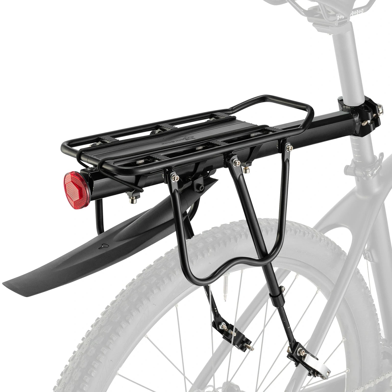 Tilbehør - Bagagebærer - RockBros Bagagebærer Alu m. Reflektor og Skærm 24"-29"