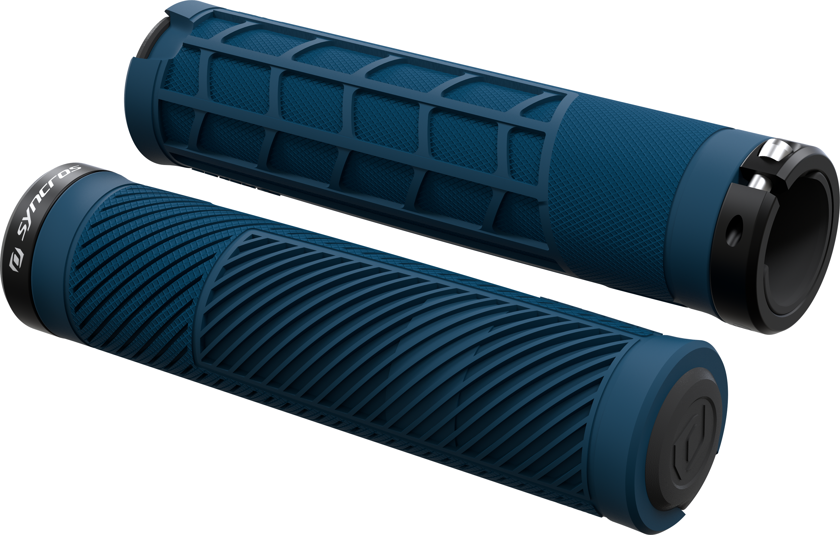 Tilbehør - Cykelhåndtag - Syncros Grips AM Lock-On Håndtag - Deep Blue