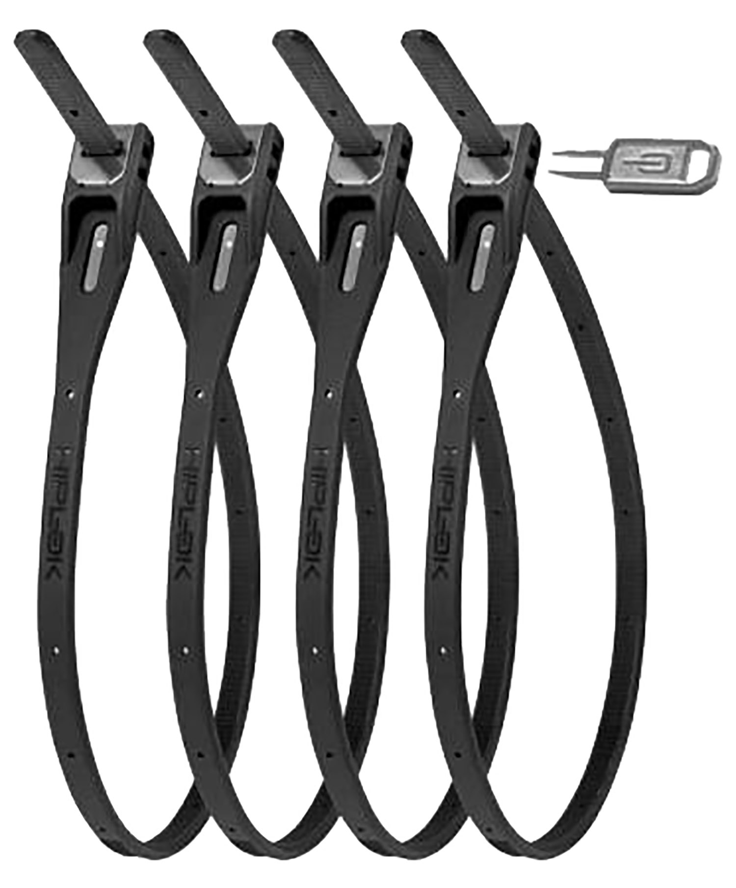 Tilbehør - Cykellås - HIPLOK Z LOK, 4 pack Cable lock - Sort