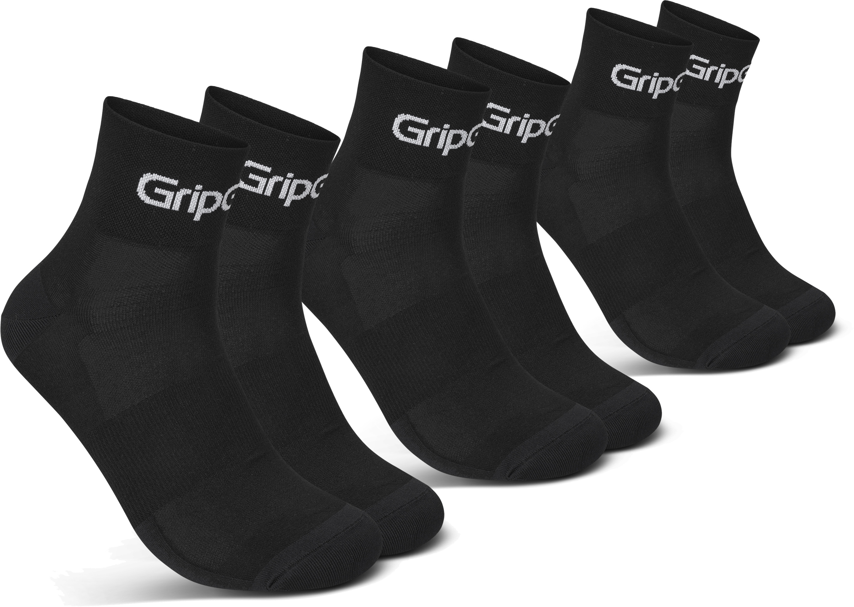 GripGrab RIDE Low Cut Sokker 3-Pack - Black