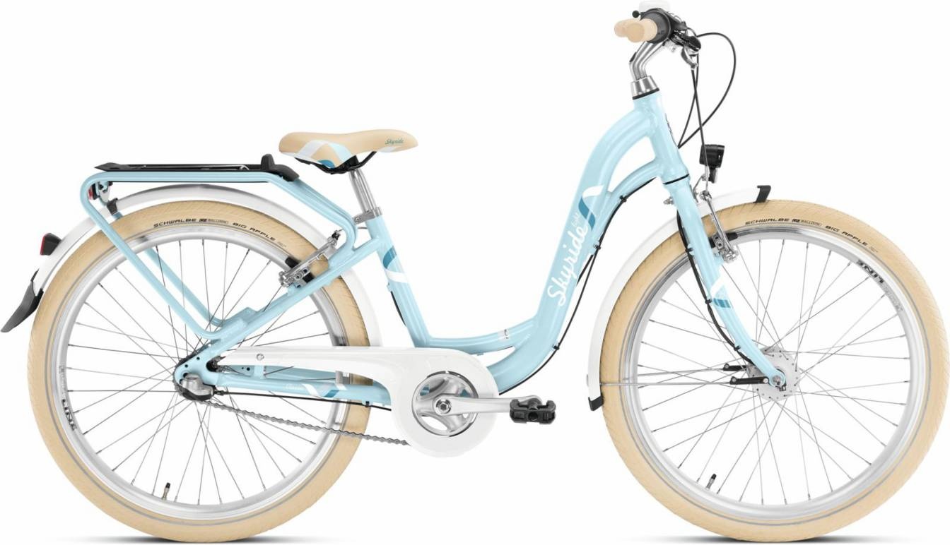 Cykler - Børnecykler - PUKY Skyride 24-7 Light 7g 24" Pige, Blå