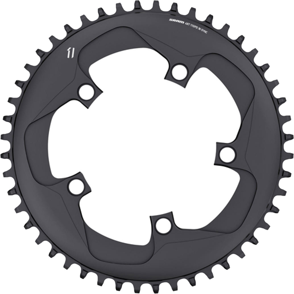 SRAM Klinge 48T 110 BCD 5-huls Ydre til 2x 10/11 speed Sort