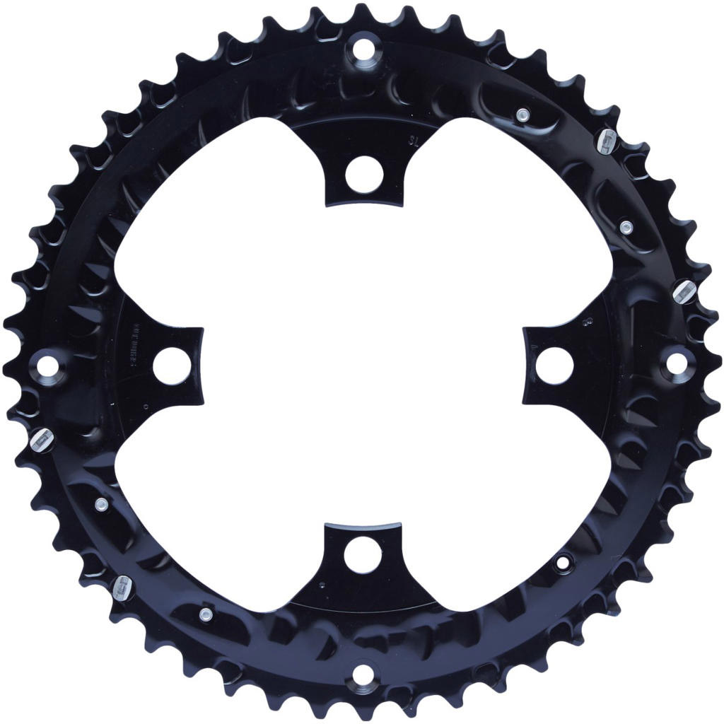 Reservedele - Klinger - Shimano Deore FC-T6010 Klinge 48T m. Kædeskærm - Sort