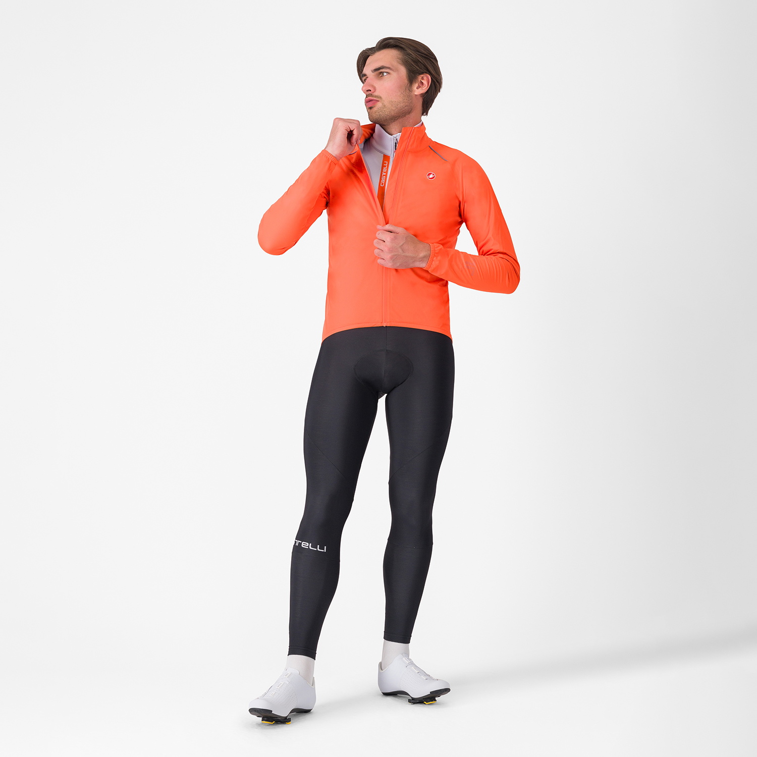 Beklædning - Regntøj & Vindtøj - Castelli EMERGENCY 3 RAIN Jacket - Brilliant Orange