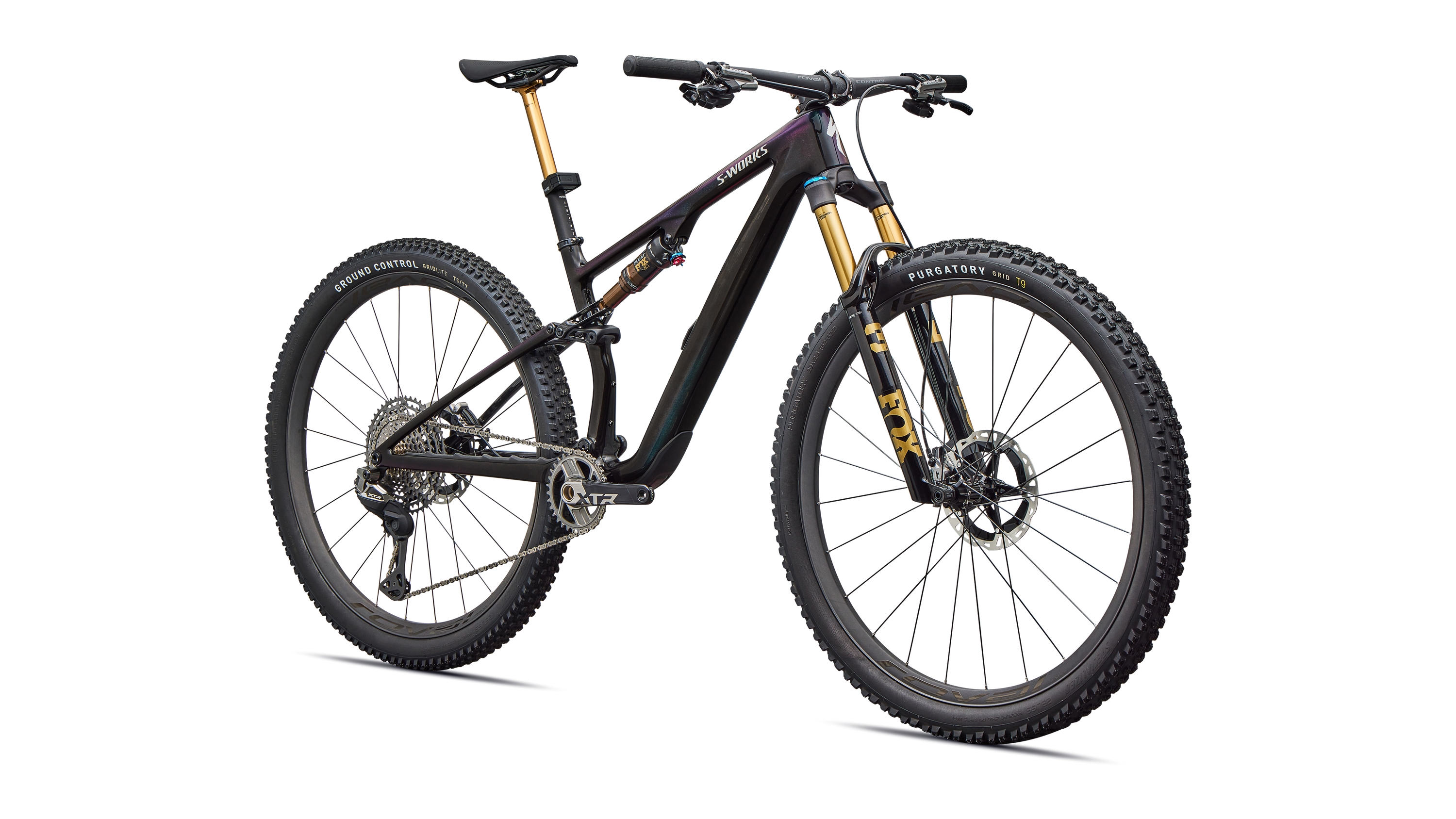 Cykler - Mountainbikes - Specialized S-Works Epic 8 EVO Di2 2026 - Gloss Carbon / Green to Purple