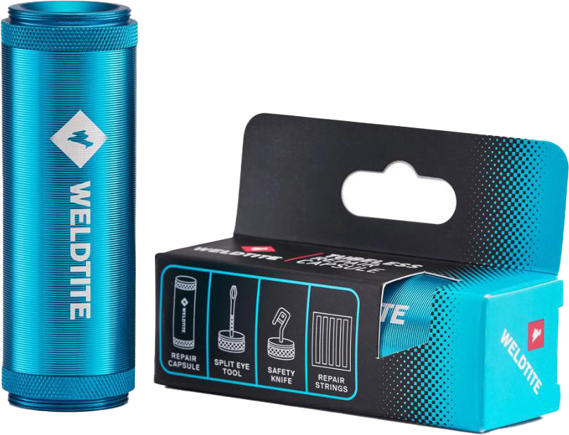 Reservedele - Tubeless - Weldtite Tubeless Capsule Kit 5xplugs & Værktøj