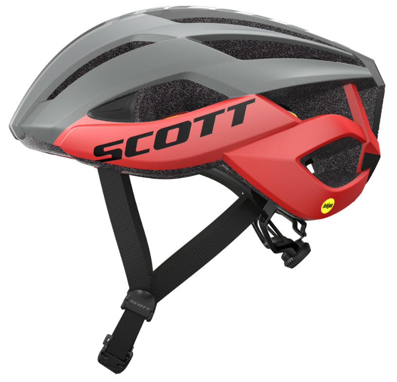 Beklædning - Cykelhjelme - Scott ARX Plus (MIPS) Road Hjelm, Grey/Red