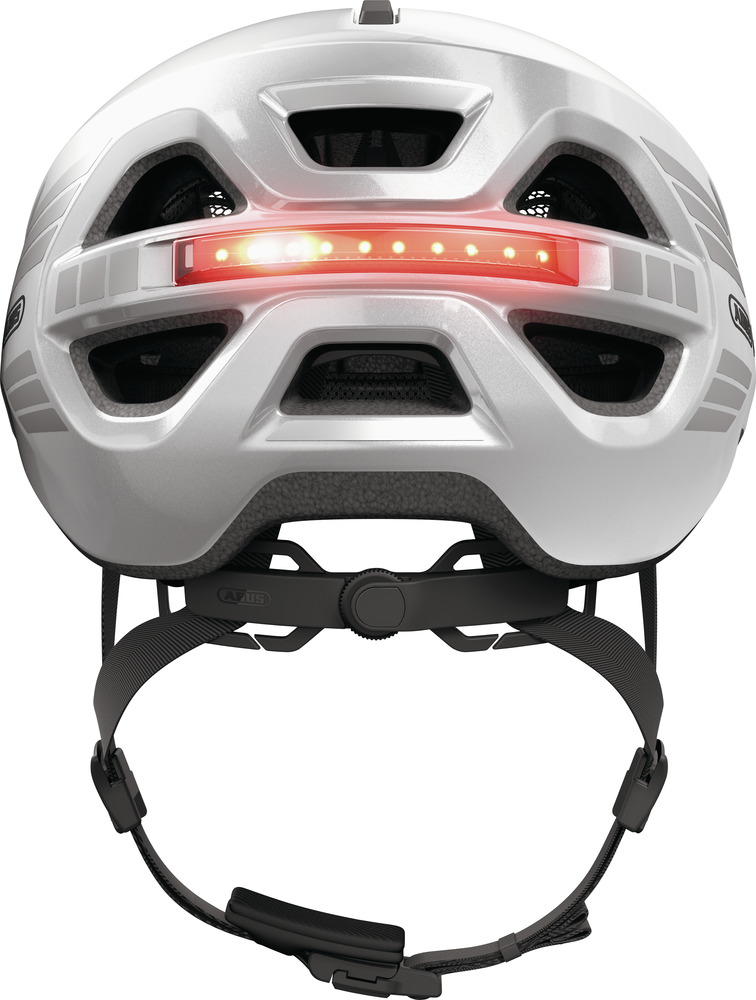 Beklædning - Cykelhjelme - Abus Hjelm Urban-I 4.0 m. LED - Signal Silver