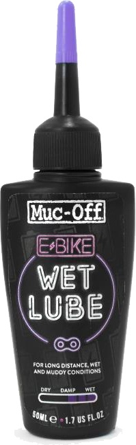 Se Muc-Off E-Bike Wet Lube Olie - 50 ml hos Cykelexperten.dk