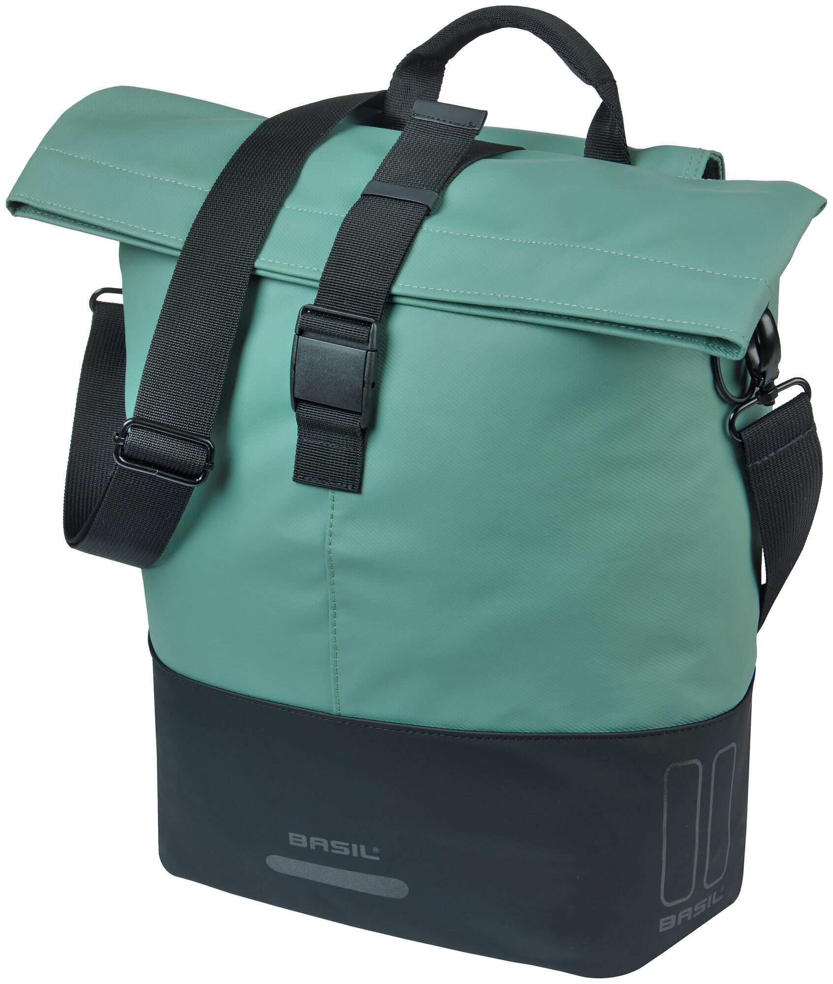 BASIL Cove bike shopper MIK Hooks Enkelt Taske - Sort / Grøn