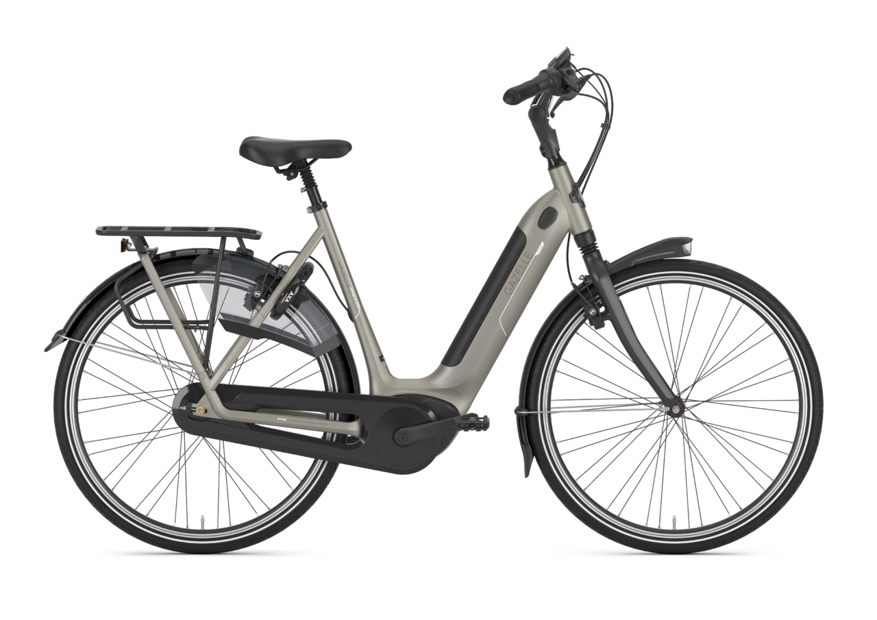 Cykler - Elcykler - Gazelle Arroyo C8 HMB Elite Dame 2023 -  Grå/Brun