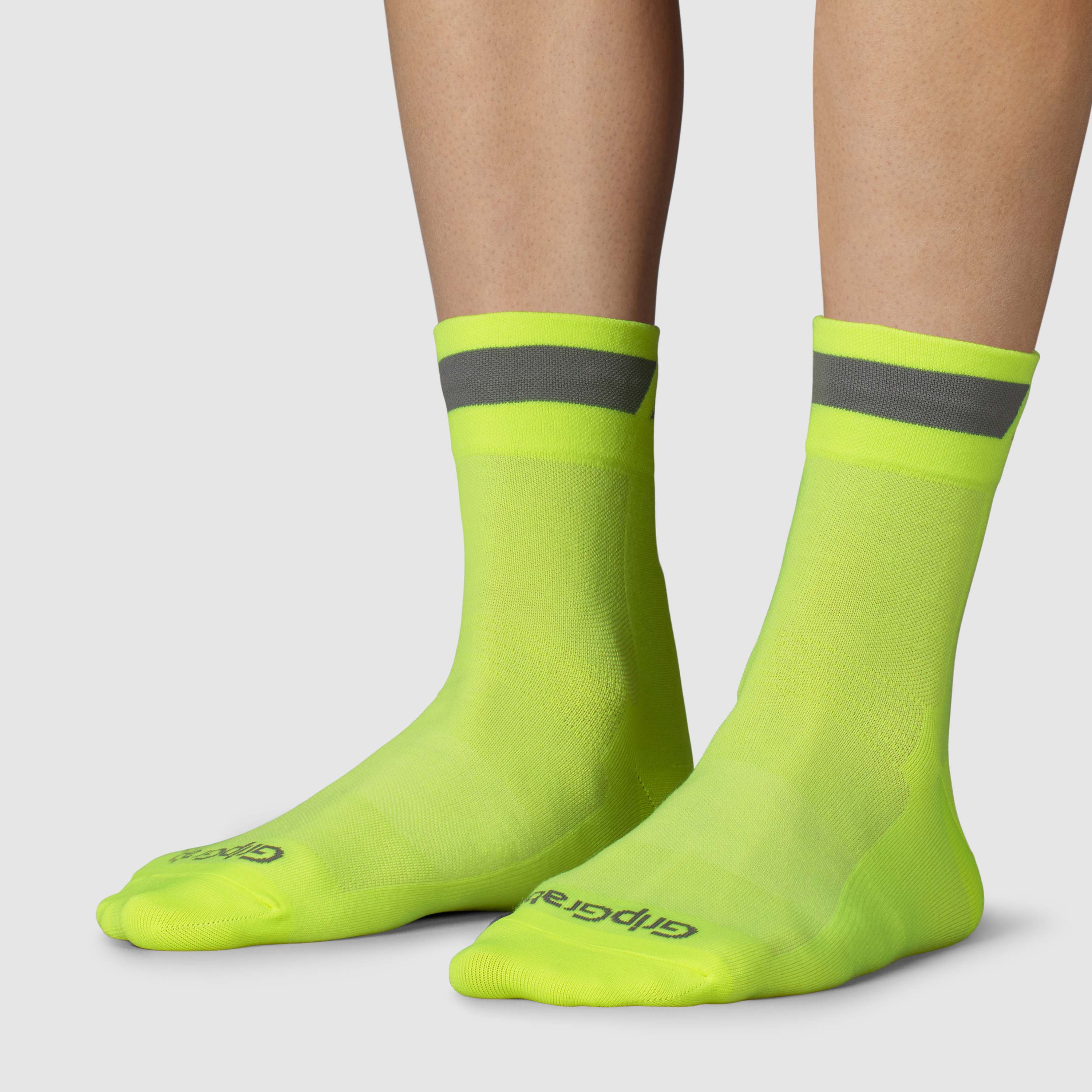Beklædning - Sokker - GripGrab Classic Regular Cut Sommersokker 3-Pack - Yellow Hi-Vis