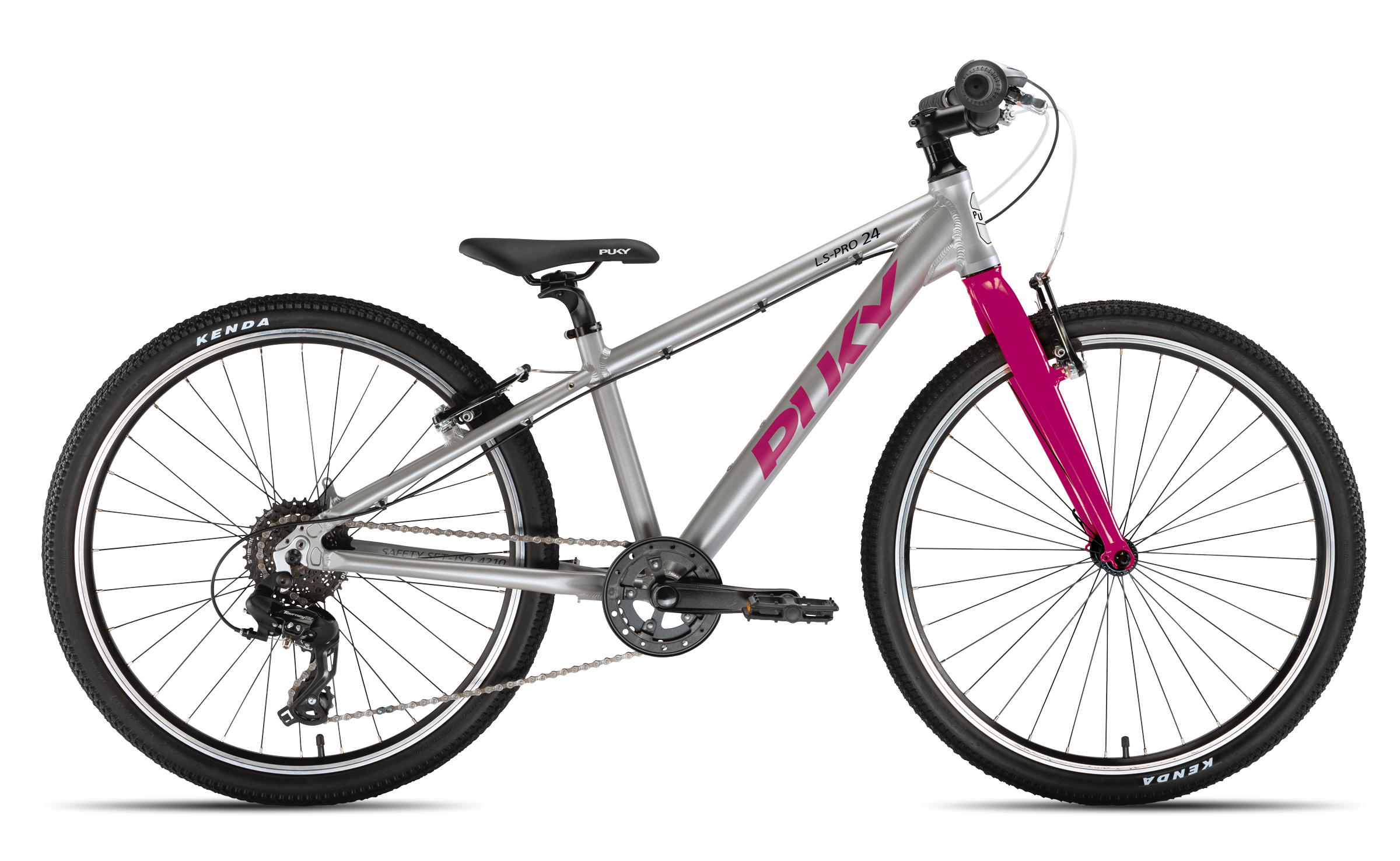 Cykler - Børnecykler - PUKY LS-PRO 24-8 Alu 24" - Sølv/lilla