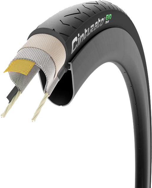 Pirelli Cinturato EVO TLR (Tubeless Ready) 700x28c/40c – Racer dæk – Black