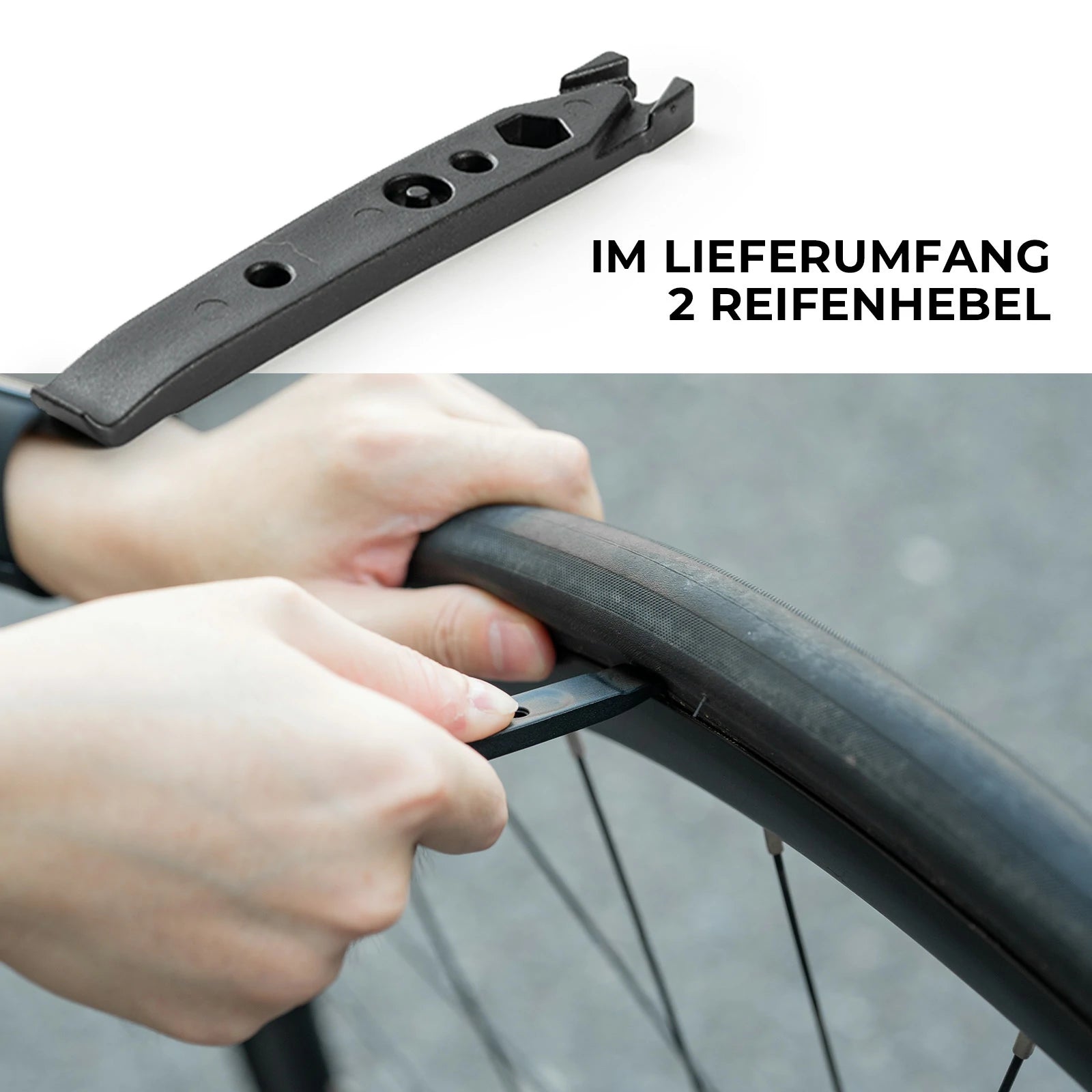 Tilbehør - Værktøj - RockBros Multitool 10-i-1 m. Dækjern