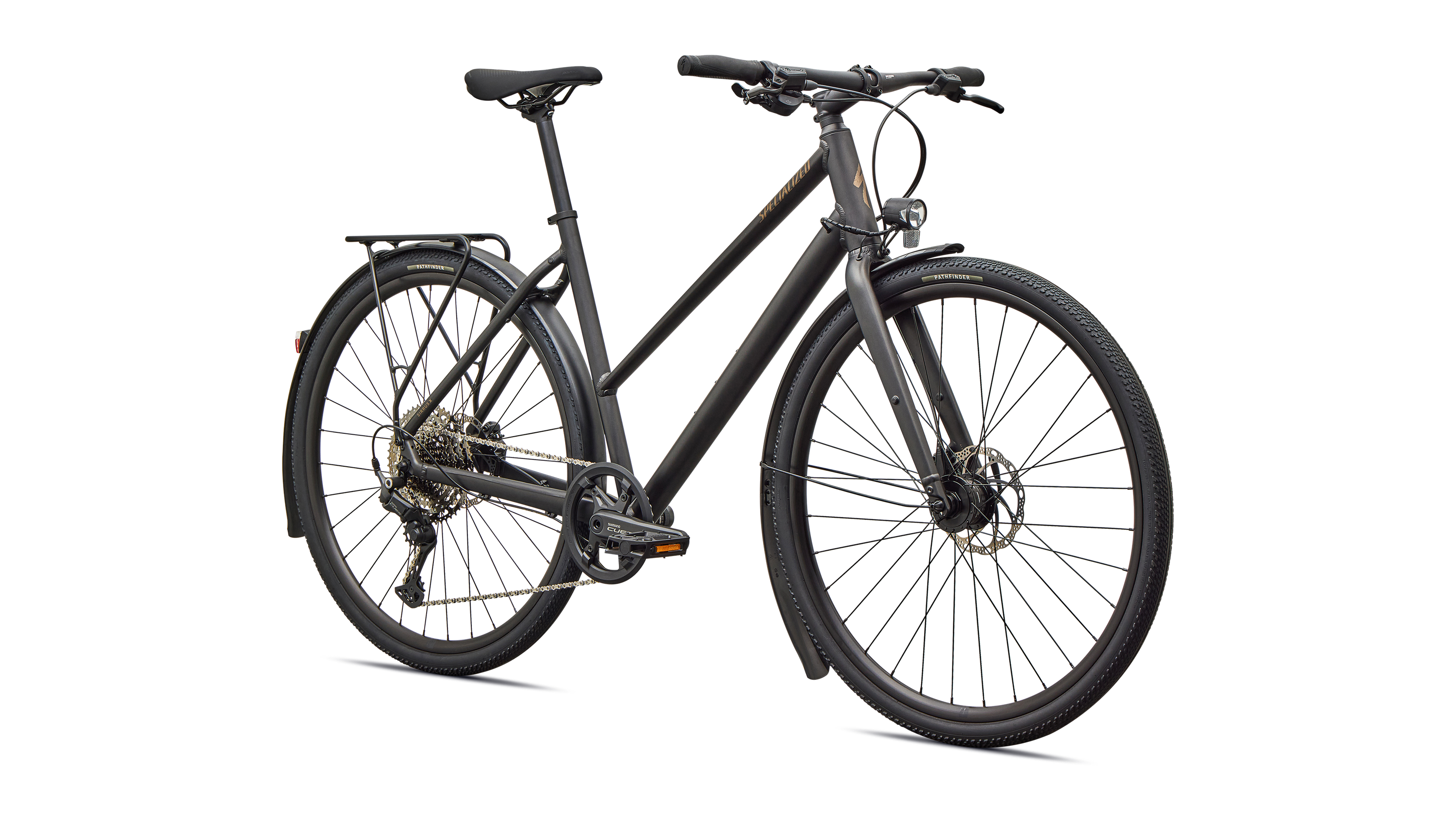 Cykler - Damecykler - Specialized Sirrus X 3.0 Step-Through EQ 2027 - Satin Metallic Obsidian / Burnt Gold