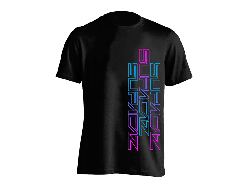 Beklædning - Cykeltrøjer - Supacaz STR8 UP T-shirt - Neon Pink & Neon Blå
