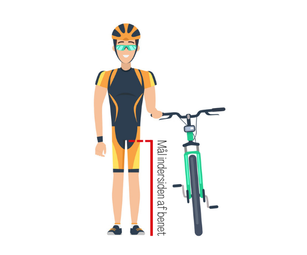 Skridtmåling - racercykel