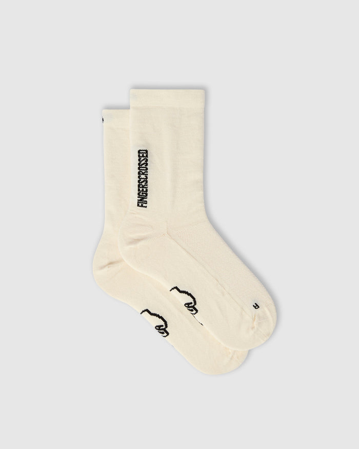 Beklædning - Sokker - Fingerscrossed Light Merino Silk Spring/Fall Sokker - Creme White