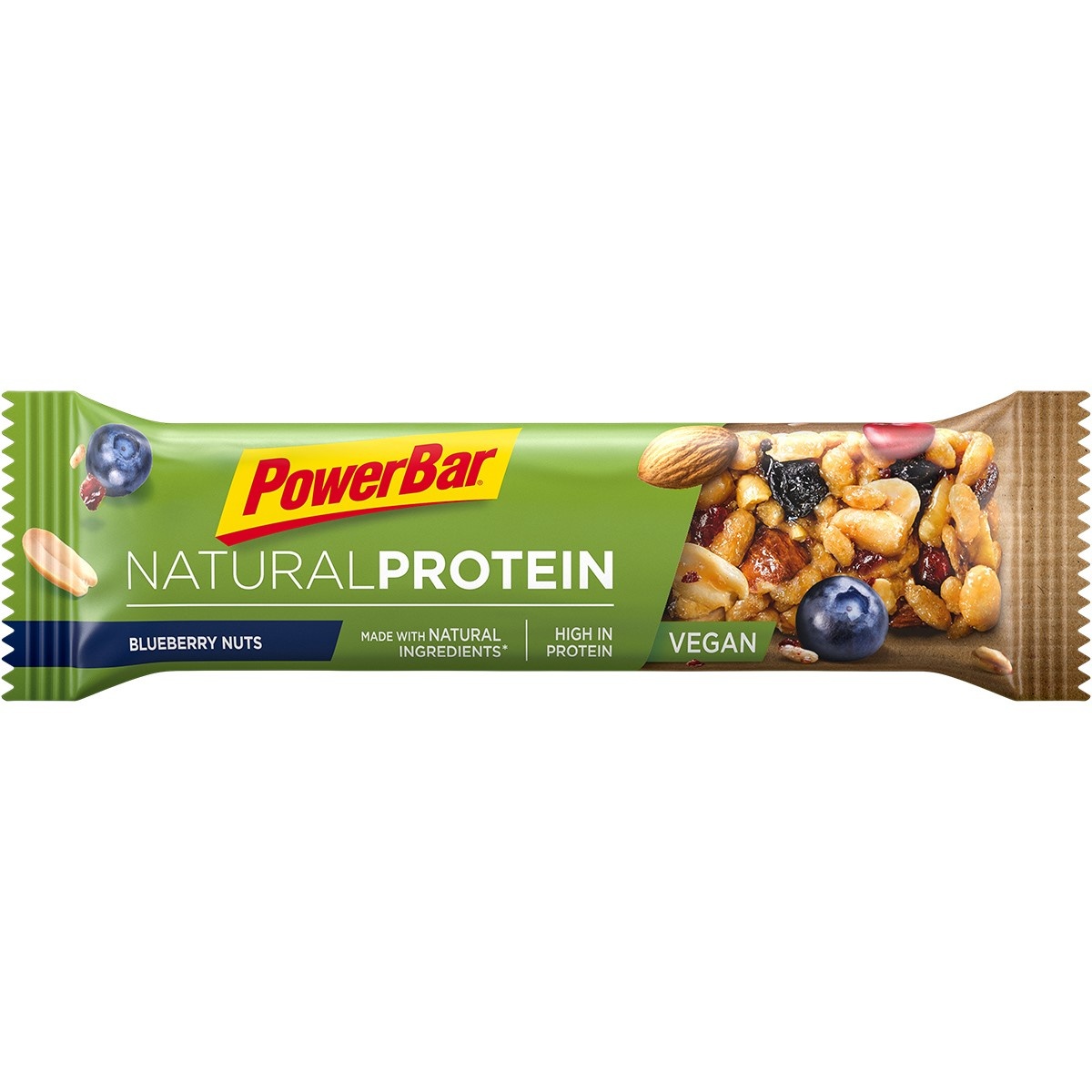 Tilbehør - Energiprodukter - PowerBar Natural Protein Blueberry Nuts