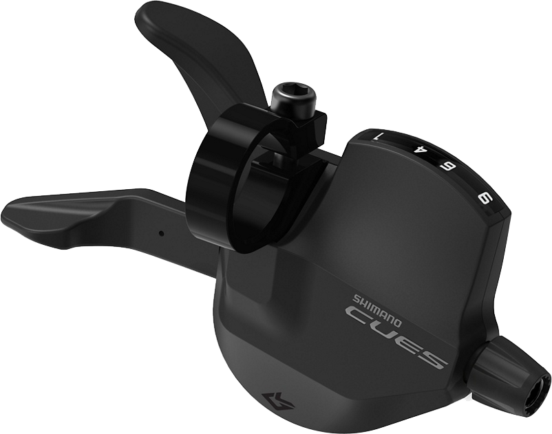 Reservedele - Gearvælgere - Shimano CUES SL-U4000-9R Skiftegreb Højre 9 speed Rapidfire Plus Sort