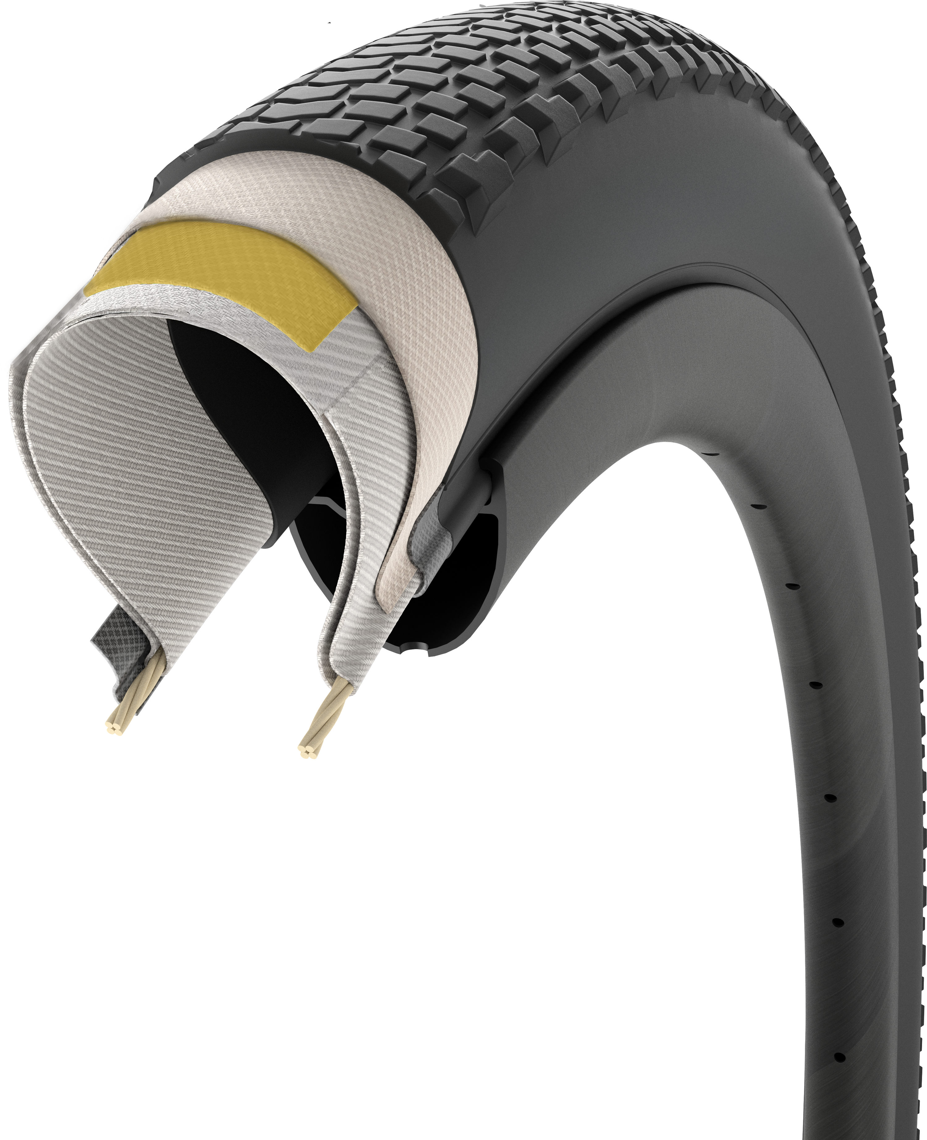 Reservedele - Cykeldæk - Pirelli Cinturato Gravel H High Perf. TLR Classic 700x40c - Brun