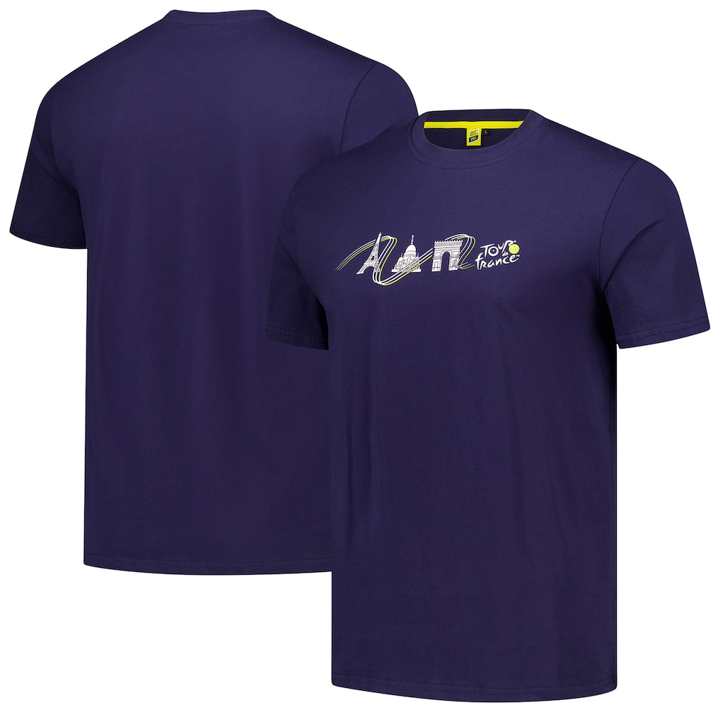 Tour de France T-shirt Monuments de Paris Navy - Unisex