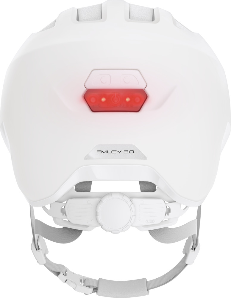 Beklædning - Cykelhjelme - Abus Smiley 3.0 ACE m. LED lys - Pure White