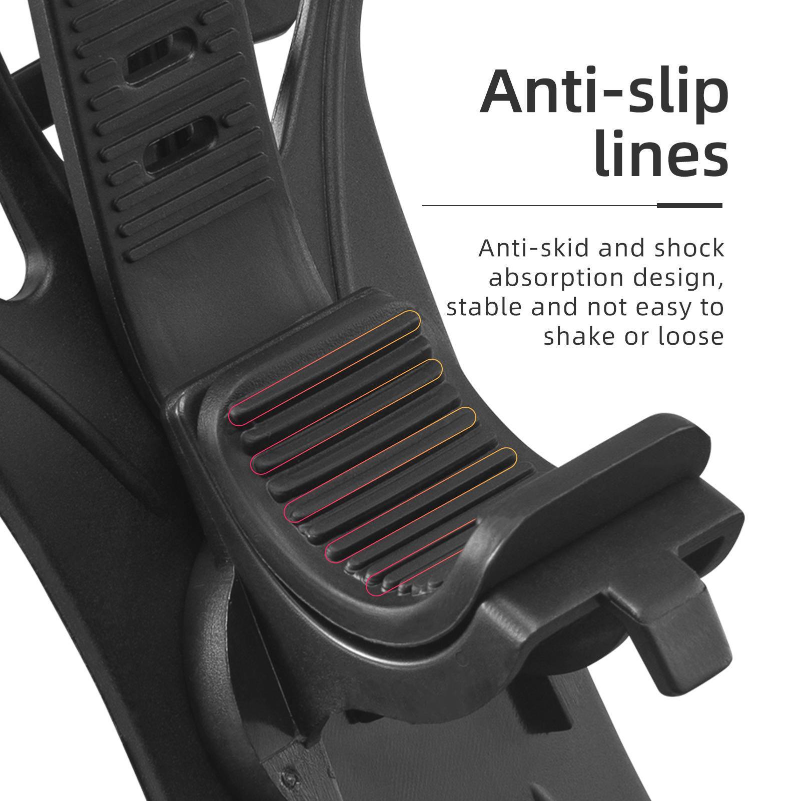 Tilbehør - Mobilholdere - RockBros Silikone Mobilholder 360° - Black