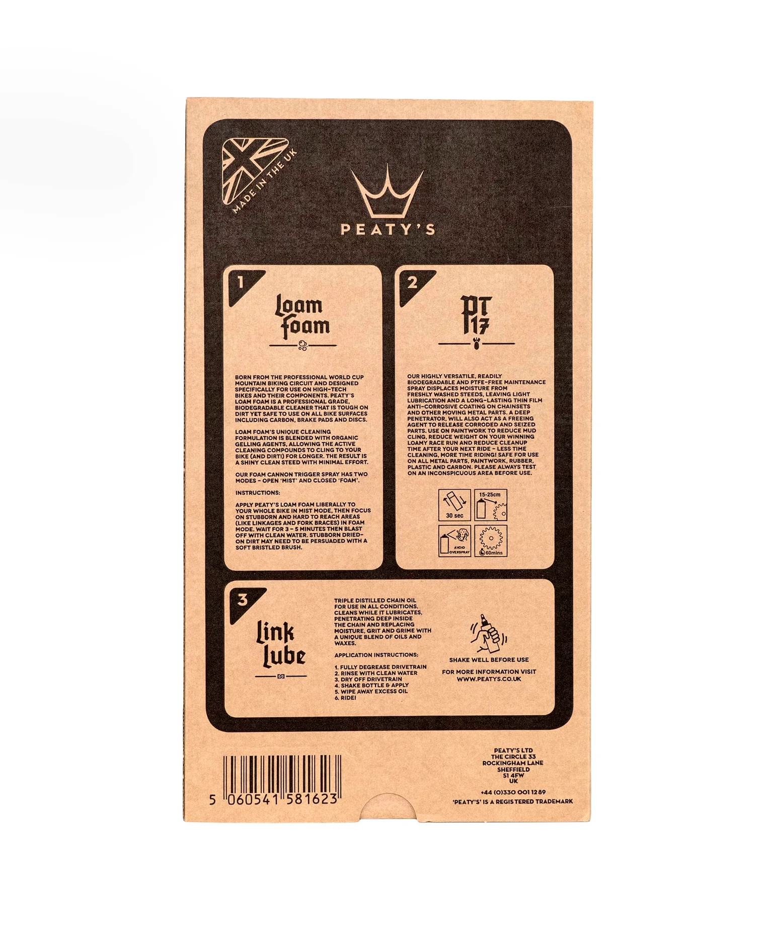 Tilbehør - Cykelpleje - Peaty's Gift Pack - Wash Protect Lubricate