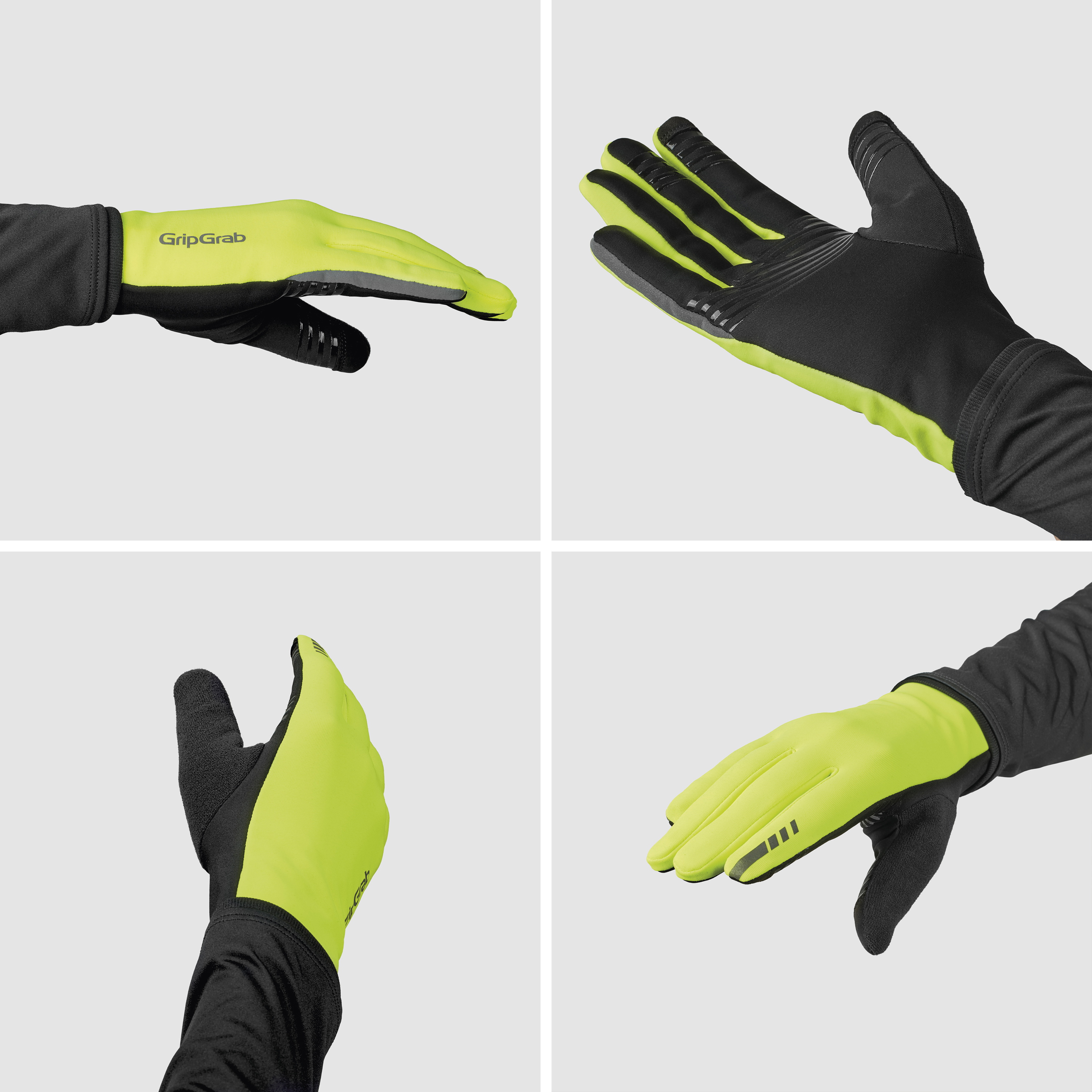 Beklædning - Cykelhandsker - GripGrab Insulator 2 overgangshandsker - Hi-Vis