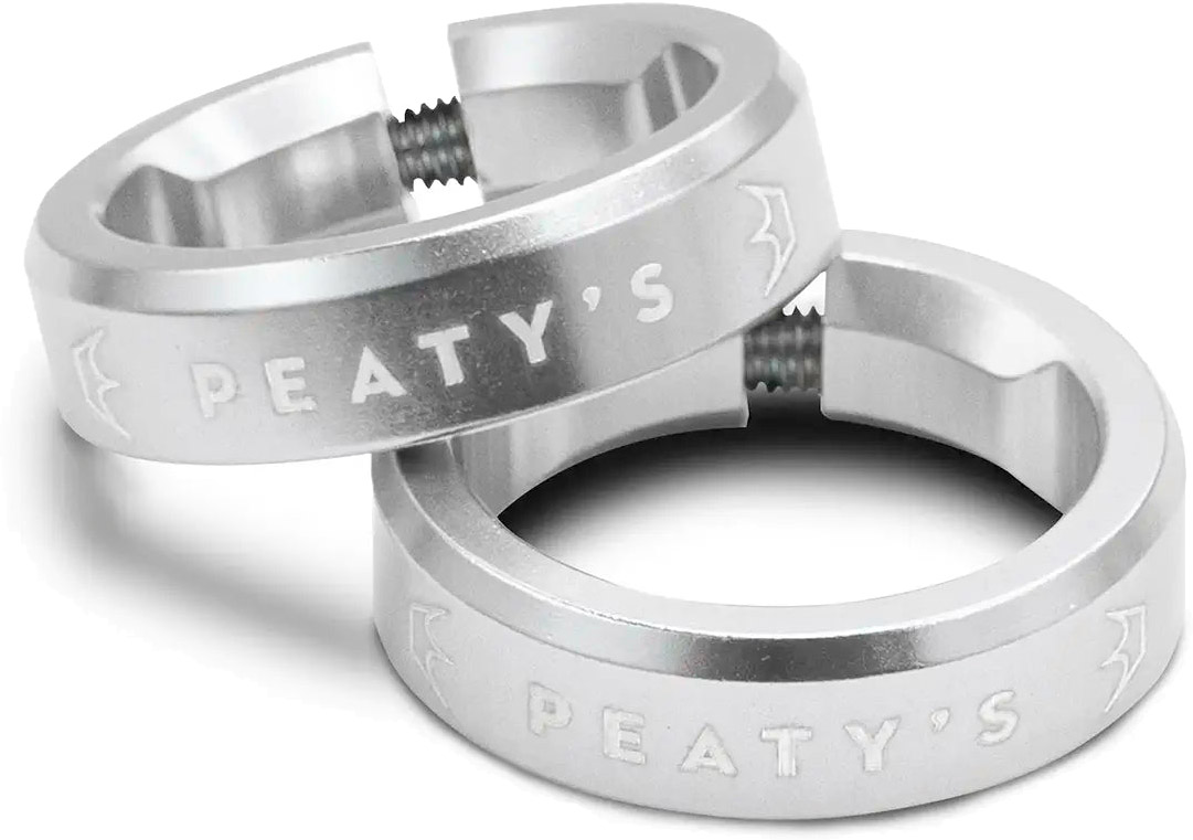 Tilbehør - Cykelhåndtag - Peaty's Monarch Grip Lock Ring - Silver