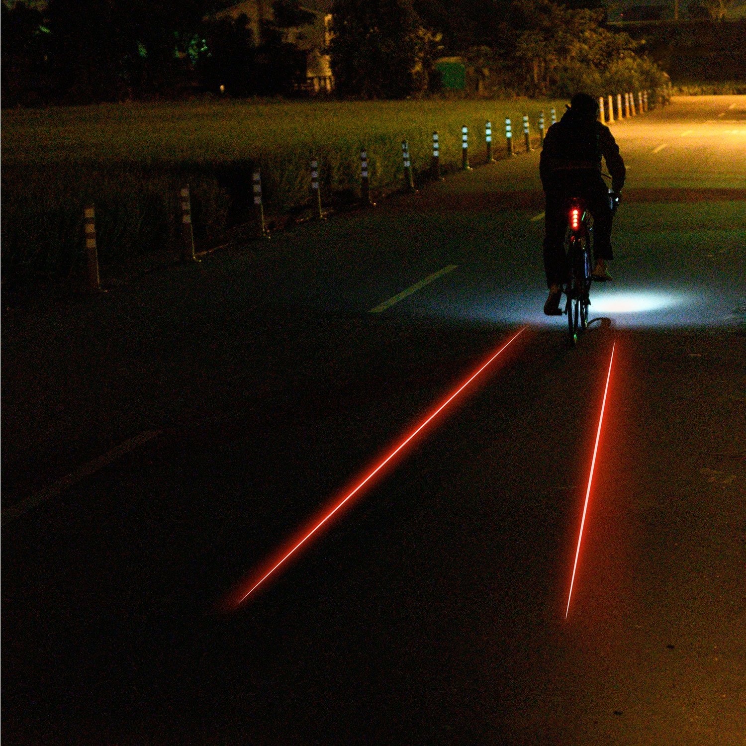 Tilbehør - Cykellygter - Lezyne Drive Baglygte m. Laserstriber