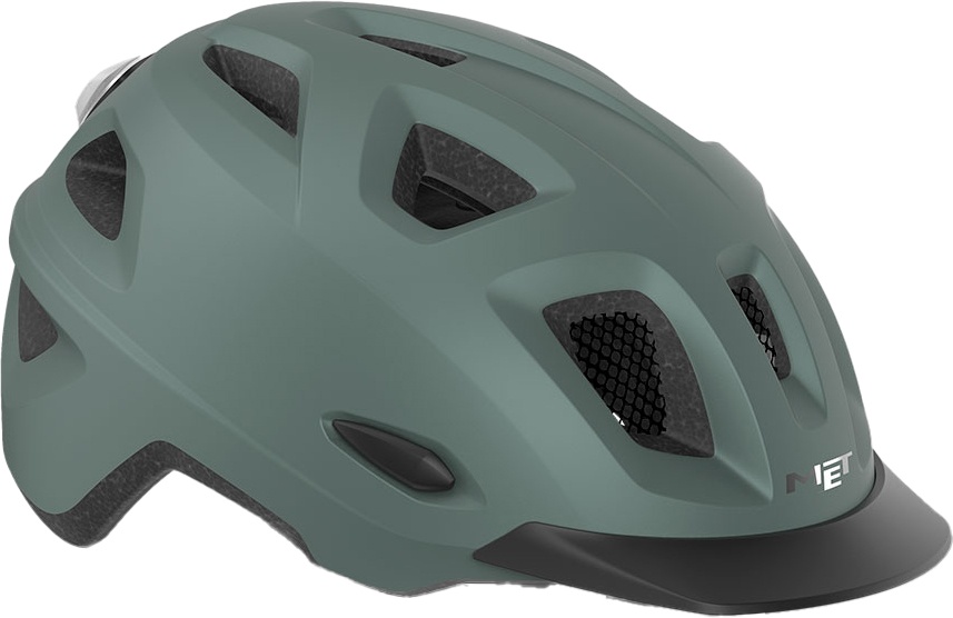 Se MET Helmet Mobilite m. LED lys MIPS - Grøn hos Cykelexperten.dk