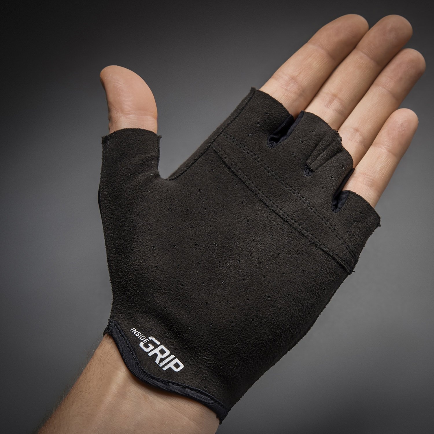 Beklædning - Cykelhandsker - GripGrab Aerolite InsideGrip™ Kortfingret Handske - Sort