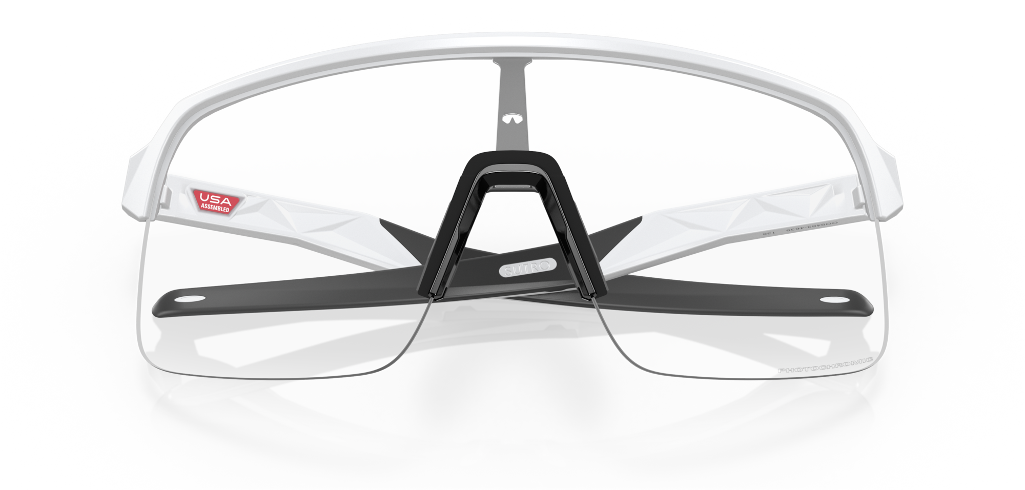 Beklædning - Cykelbriller - Oakley SUTRO LITE - Clear To Black Iridium Photochromic Lenses - Matte White Frame